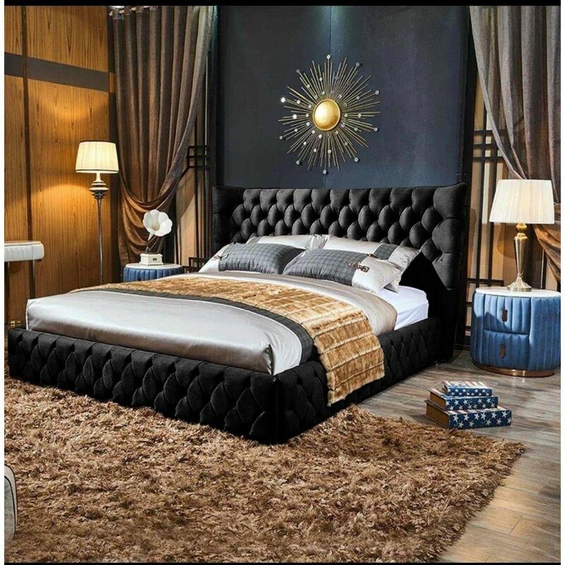 Grand Wing Back Chesterfield Bed - Image 11