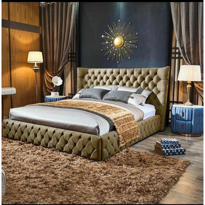 Grand Wing Back Chesterfield Bed - Image 7
