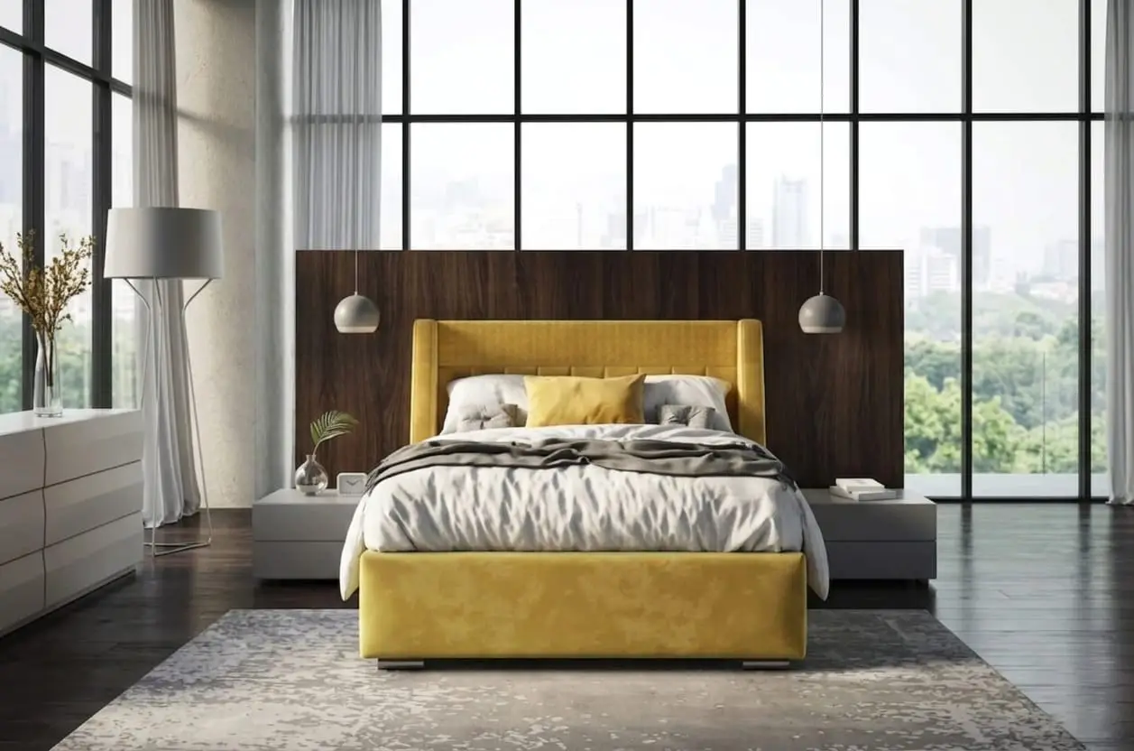 Hiero Designer Winged Bed - Image 6