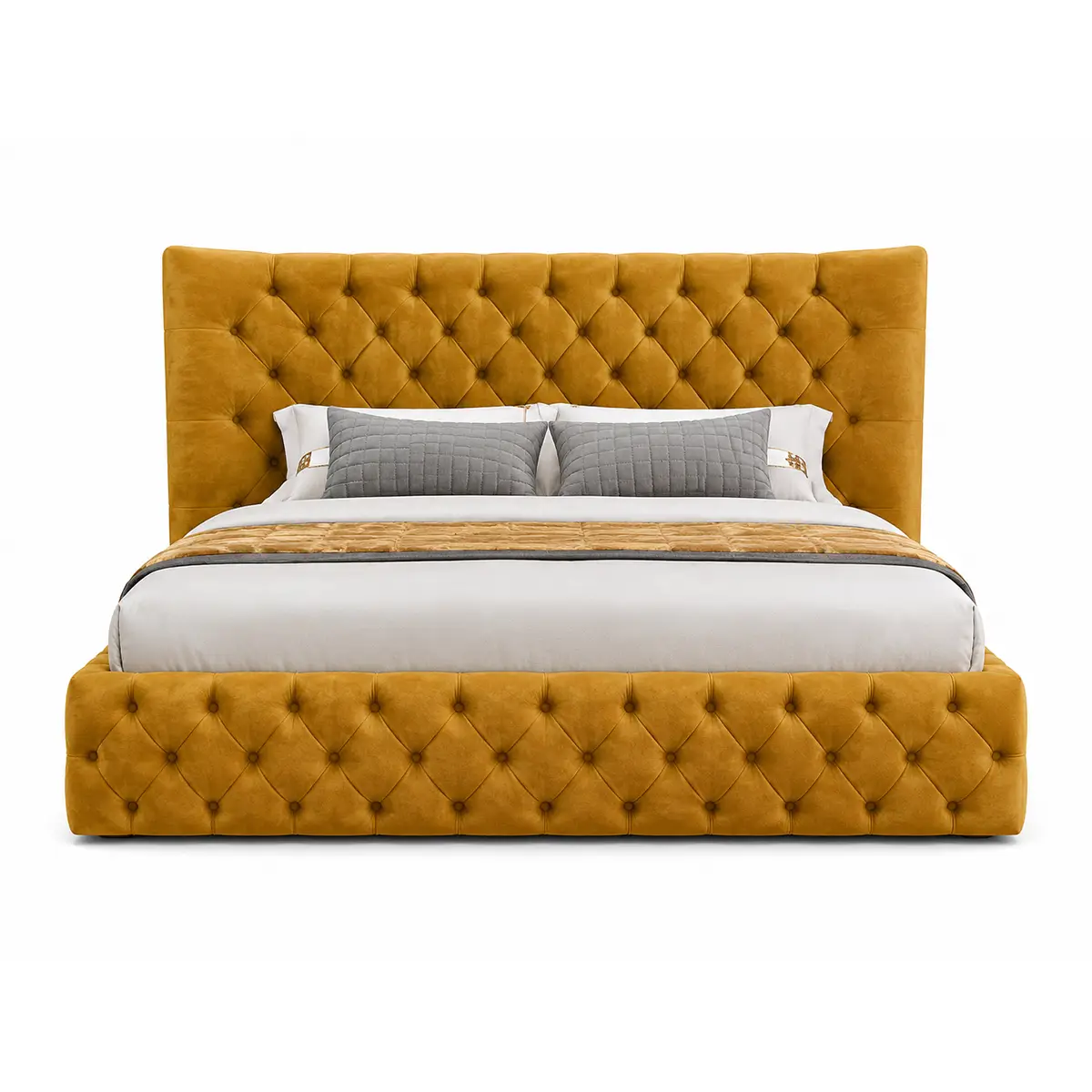 Grand Wing Back Chesterfield Bed - Image 2