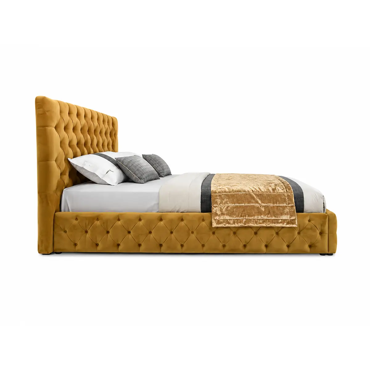 Grand Wing Back Chesterfield Bed - Image 4
