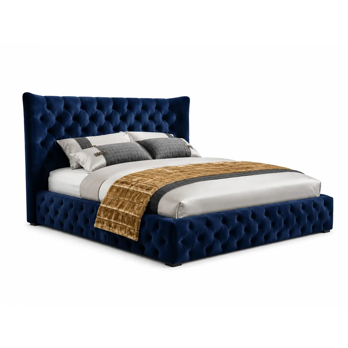 Grand Wing Back Chesterfield Bed - Image 8