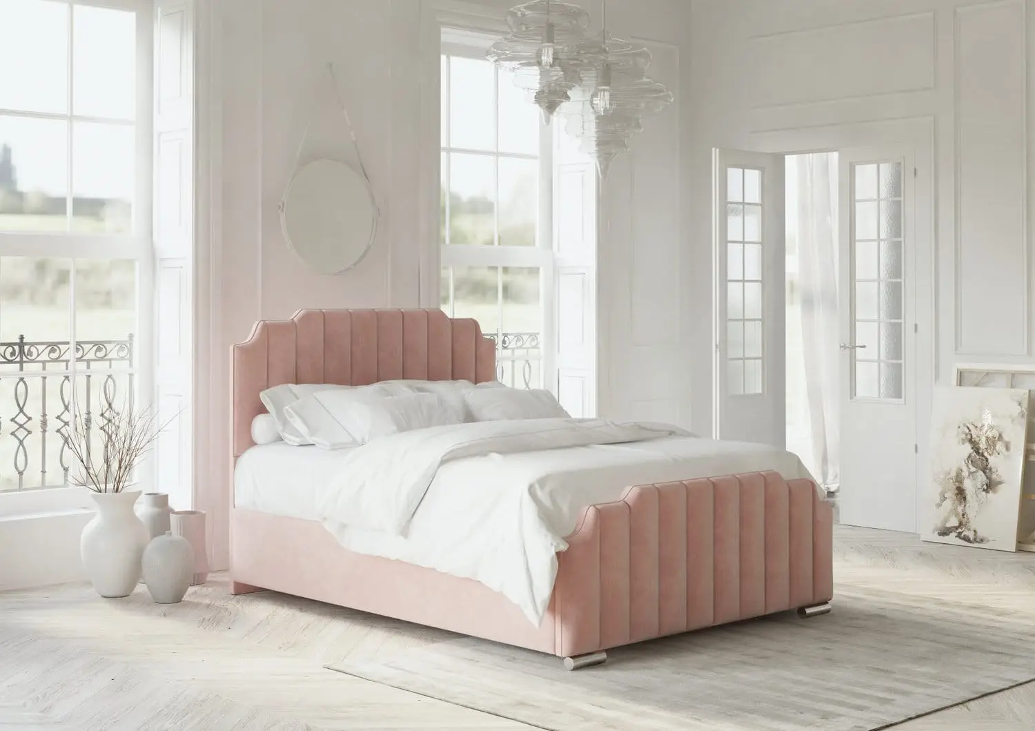 Rossoni Art Deco Bed - Image 5