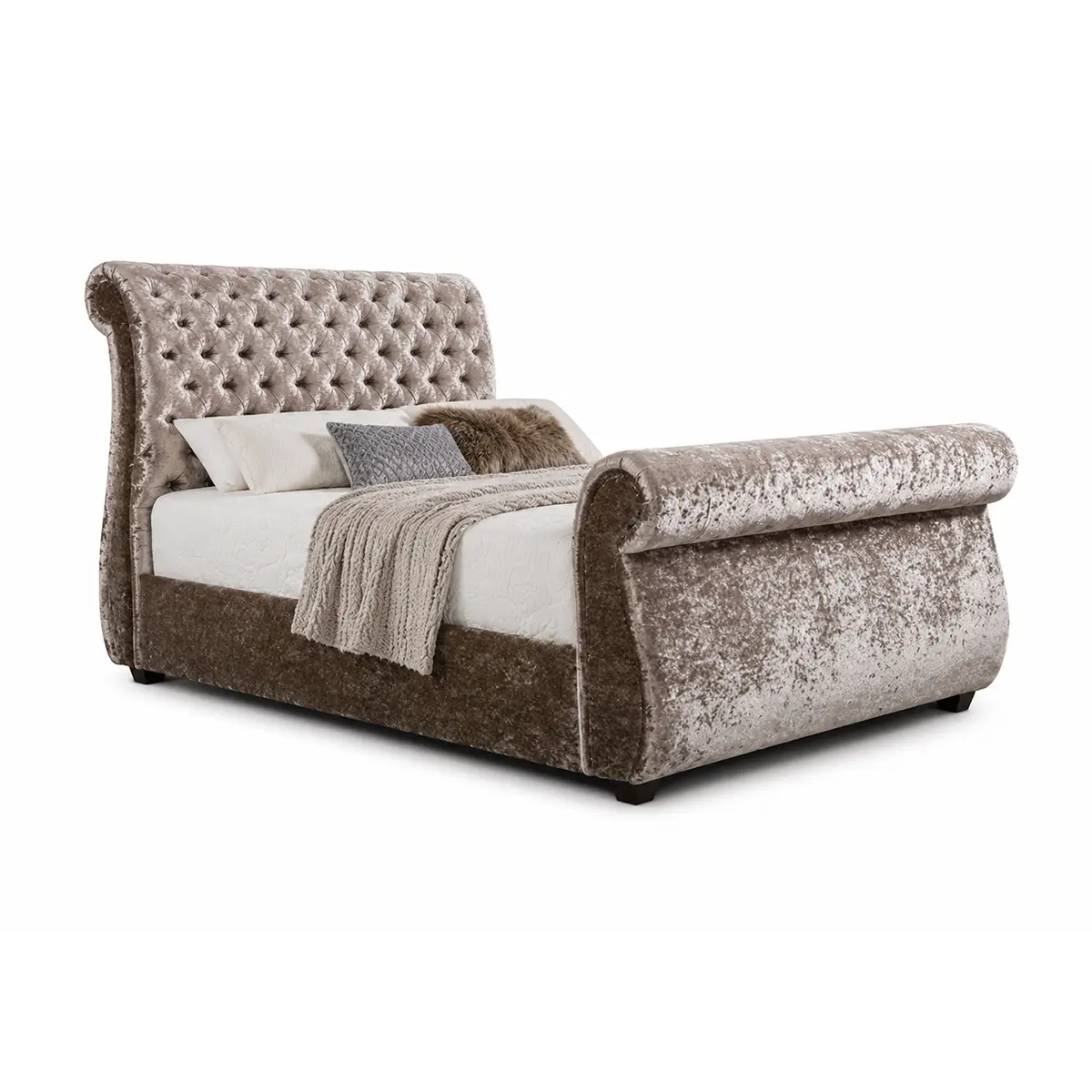 Grand Sleigh Chesterfield Bed - Image 3